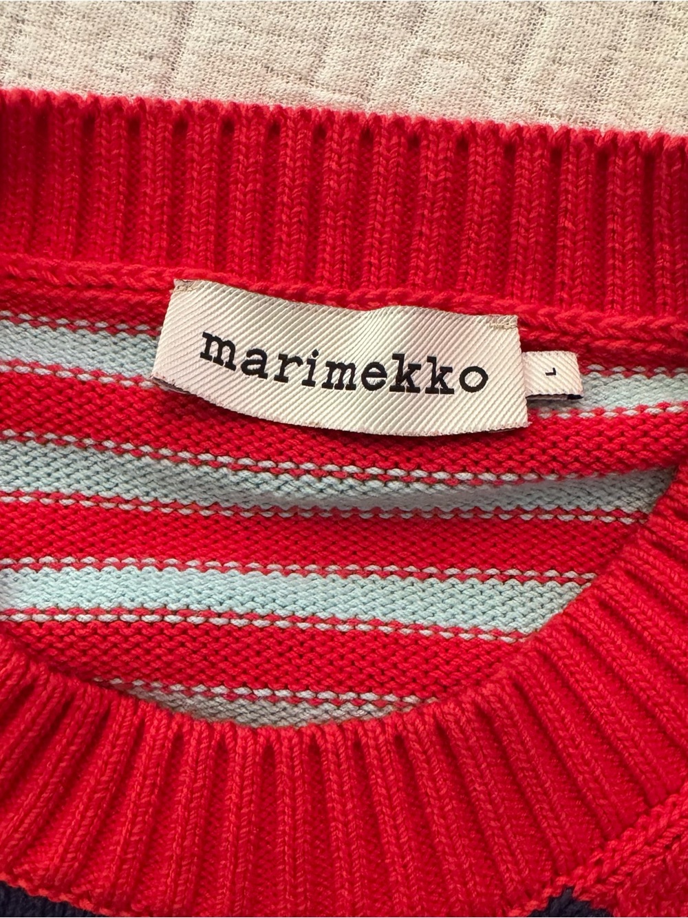Marimekko Kesakoju Maalis Pullover Sweater Size Large - Picture 4 of 10